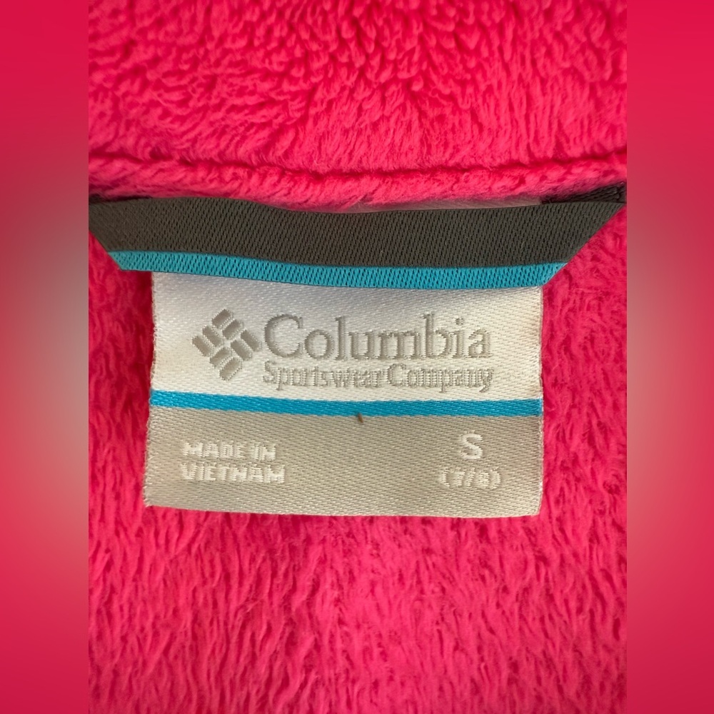 Columbia Benton Springs Bright Pink Full-Zip Fleece *GOOD USED CONDITION* - Picture 12 of 12